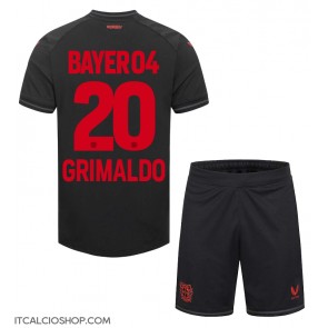 Bayer Leverkusen Alejandro Grimaldo #20 Prima Maglia Bambino 2023-24 Manica Corta (+ Pantaloni corti)